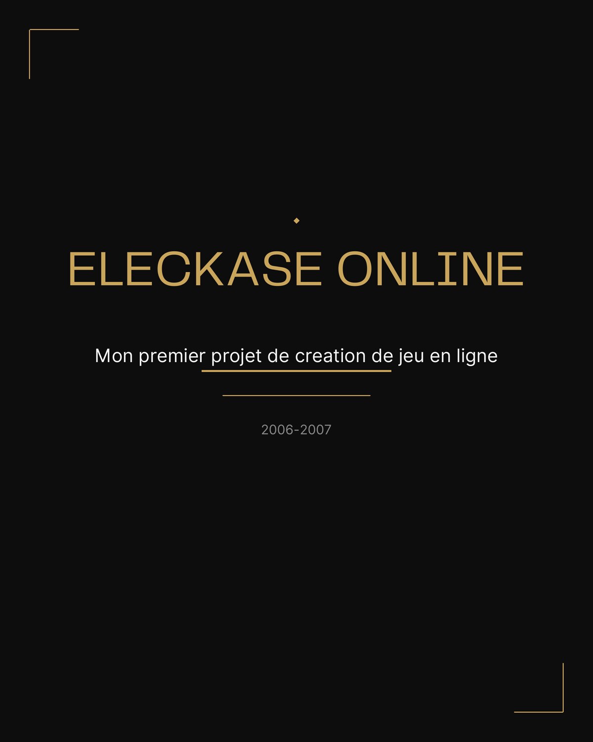 Couverture de l’épisode 2 : Élëckasë Online, premier projet de création de jeu en ligne